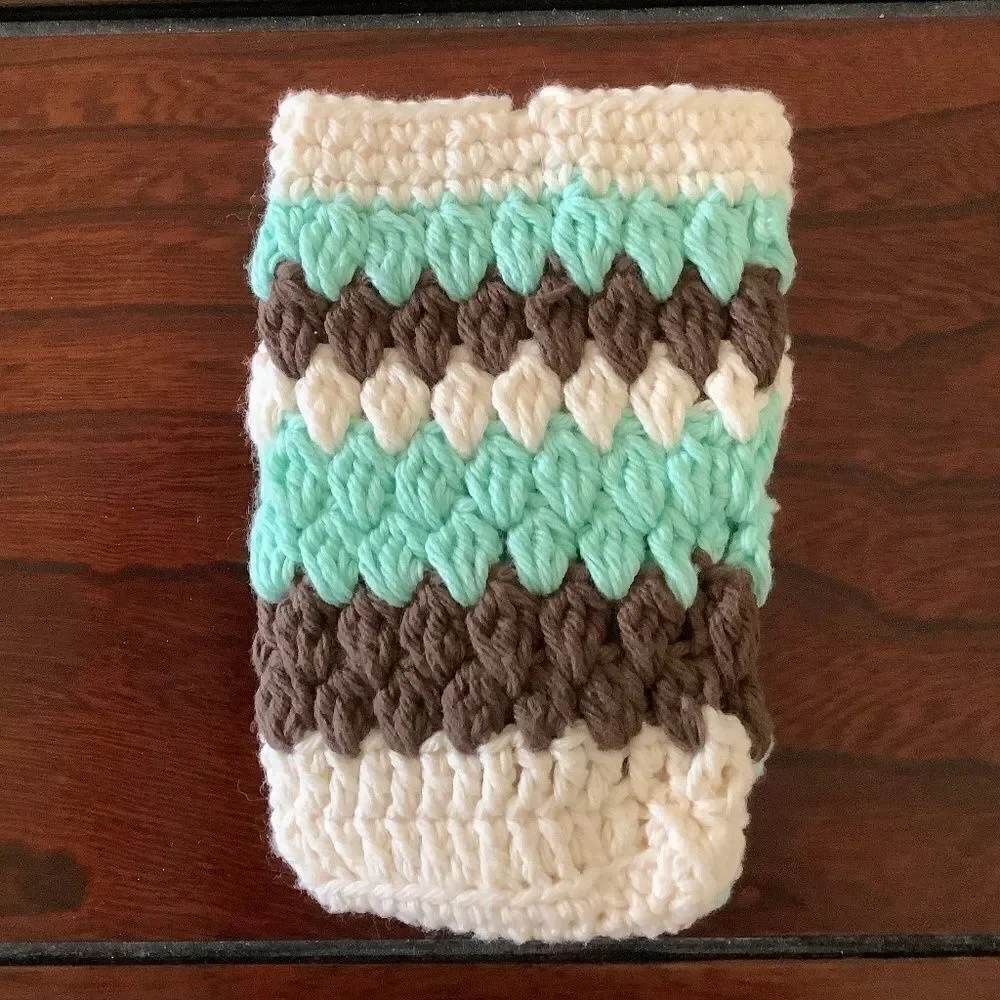 CROCHET HAND MADE IPHONE FLORAL CASE 100% COTTON